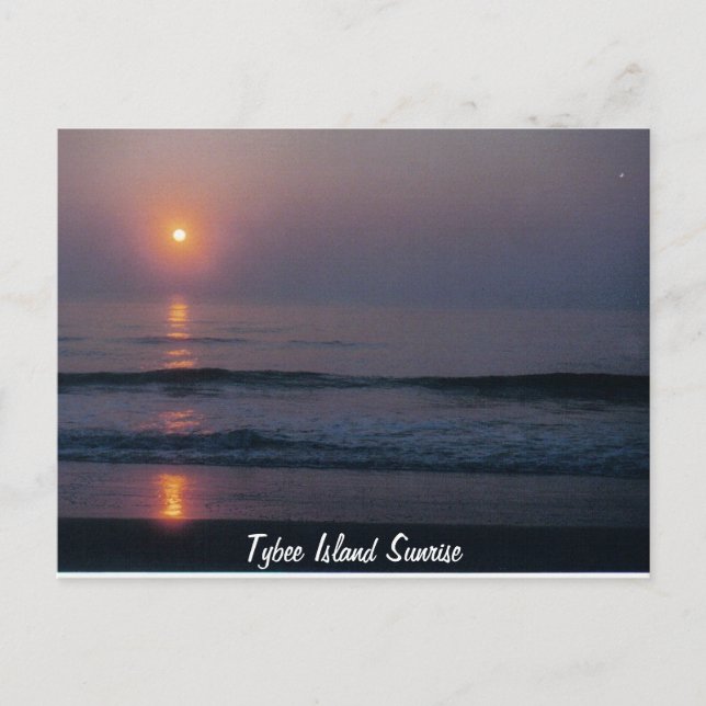 Carte postale Tybee Island Sunrise Georgia (Devant)
