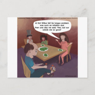 Carte Postale TypeAmusant ChampignonsPour Dîner Drôle