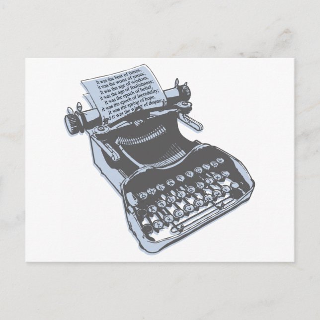 Carte Postale Typewriter (Devant)