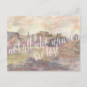 Carte Postale Typographie d'aventure IV