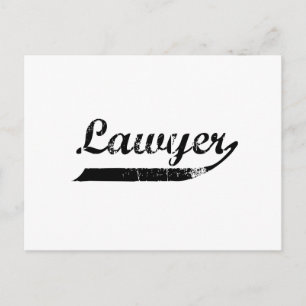 Carte Postale Typographie d'avocat
