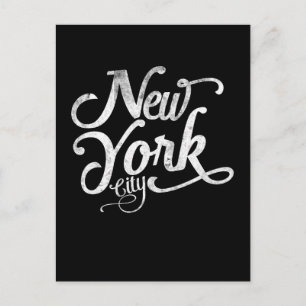 Carte Postale Typographie de cru de New York City