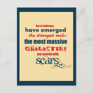 Carte Postale Typographie de devis inspirante