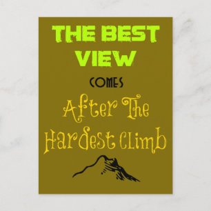 Carte Postale Typographie de devis motivante