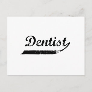 Carte Postale Typographie dentiste