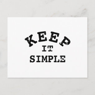 Carte Postale Typographie simple