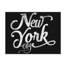 Typographie vintage de New York