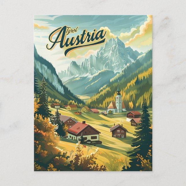 Carte Postale Tyrol Autriche (Devant)