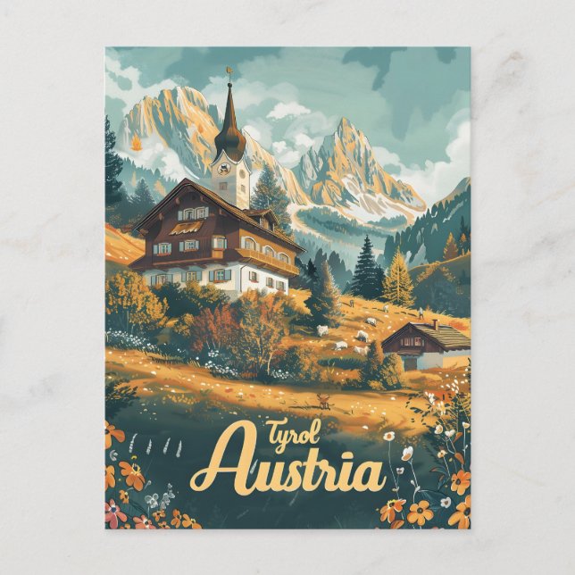 Carte Postale Tyrol Autriche (Devant)