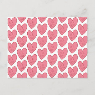 Carte postale U R Hot Funny Candy Hearts personnal