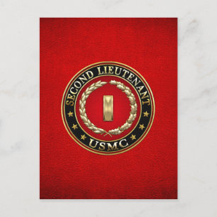 Carte Postale U.S. Marines: second lieutenant (USMC 2ndLt) [3D]