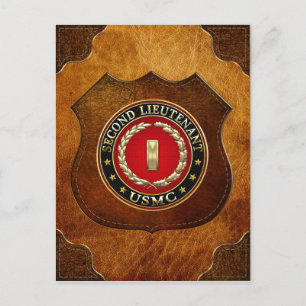 Carte Postale U.S. Marines: second lieutenant (USMC 2ndLt) [3D]