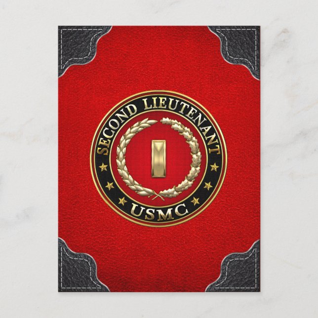 Carte Postale U.S. Marines: second lieutenant (USMC 2ndLt) [3D] (Devant)