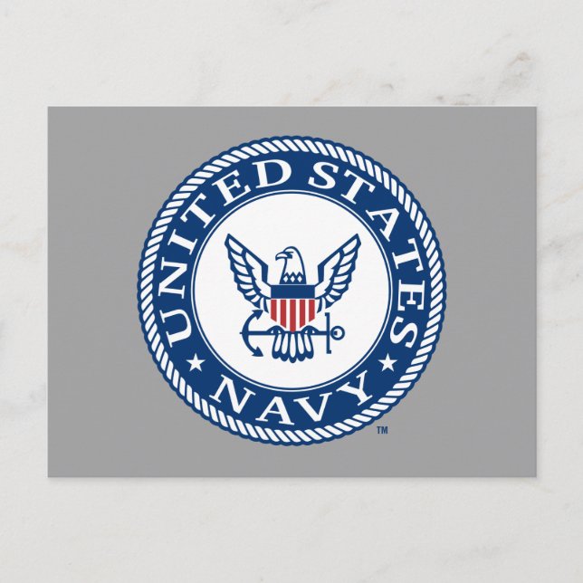 Carte Postale U.S. Navy | Navy Alt Emblème (Devant)