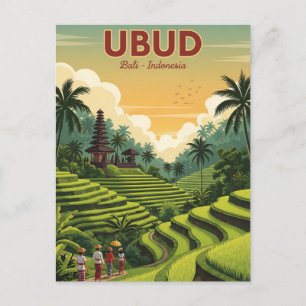 Carte Postale Ubud Bali Indonésie Voyage