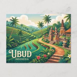 Carte Postale Ubud Indonésie