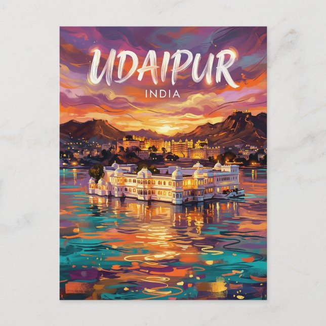 Carte Postale Udaipur Inde (Devant)