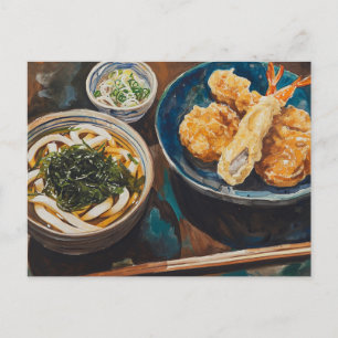 Carte Postale Udon et crevettes