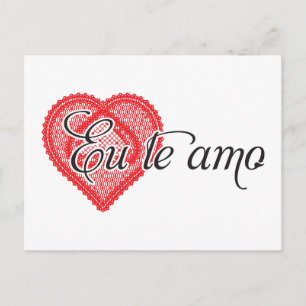 Carte Postale Ue te amo (portugais)