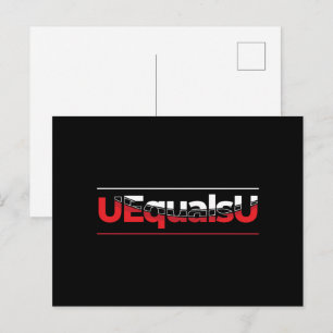 Carte Postale UÉgalU Typographie Art VIH Indétectable