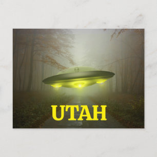 Carte postale UFO UTAH FUNNY SPACESHIP