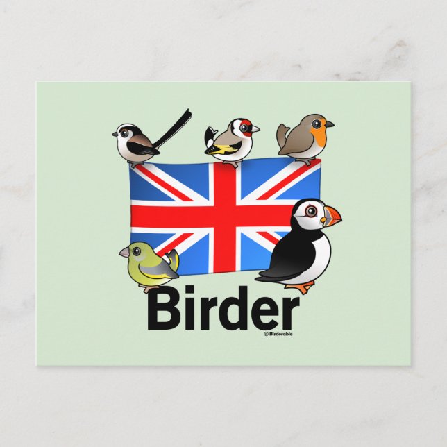 Carte Postale UK Birder (Devant)