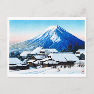 Carte Postale ukiyoe [hasui] A22 Ciel dégagé après la neige à Yo