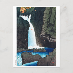 Carte Postale Ukiyoe [hasui] C14 Yūhi Cascade à Shiobara