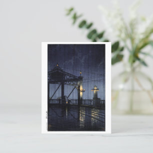 Carte Postale Ukiyoe hasui n13 Pont Shin Ohashi