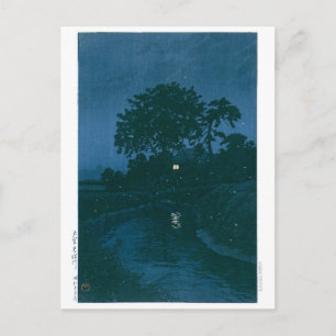 Carte Postale Ukiyoe - hasui - N° 45 Minuma River à Omiya -