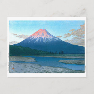 Carte Postale Ukiyoe - hasui - No.30 La rivière Fuji -