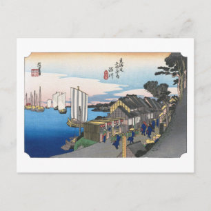 Carte Postale ukiyoe Hiroshige n°01 Shinagawa