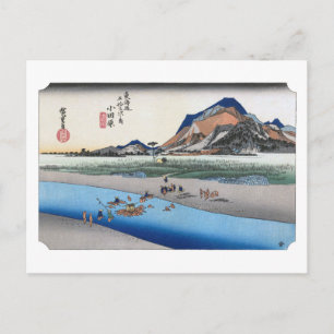 Carte Postale ukiyoe Hiroshige n° 09-1 Odawara 
