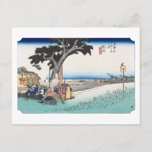 Carte Postale ukiyoe Hiroshige n°27 Fukuroi