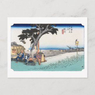 Carte Postale ukiyoe Hiroshige No.27 Fukuroi