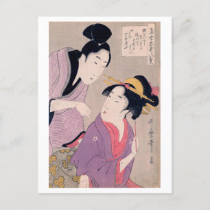 Carte Postale Ukiyoe [Utamaro] beautés 009