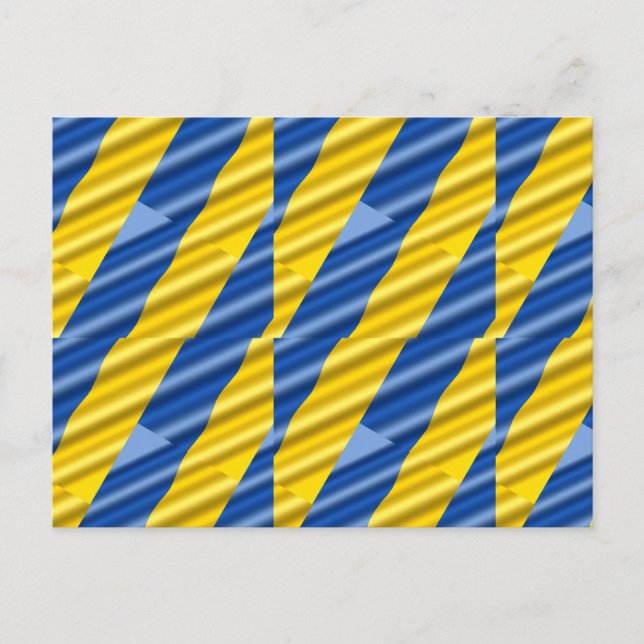 Carte Postale Ukraine bleue et jaune Inspiration de la paix anti (Devant)