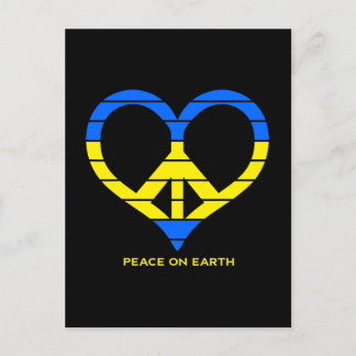 Carte Postale Ukraine Paix sur Terre Chemise Rétro Paix Amour U