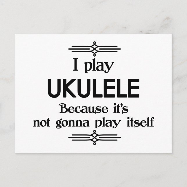 Carte Postale Ukulele (Devant)