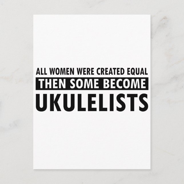 Carte Postale ukulele (Devant)