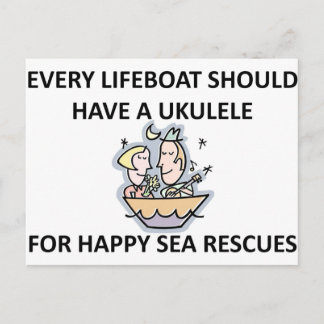 Carte Postale Ukulele Lifeboat