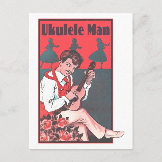 Carte postale Ukulele Man (Devant)