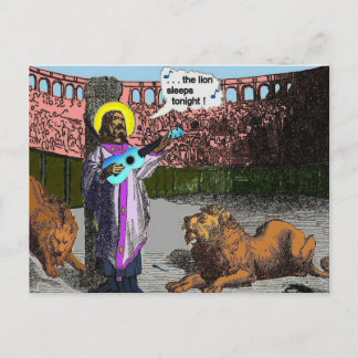 Carte Postale Ukulele spoof : Lions den