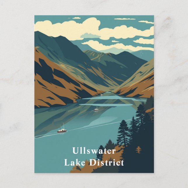 Carte Postale Ullswater, Lake District, Angleterre Art (Devant)