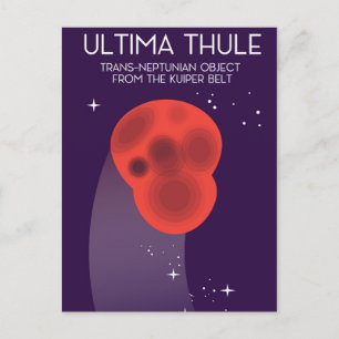 Carte Postale Ultima Thule Keiper Belt art spatial