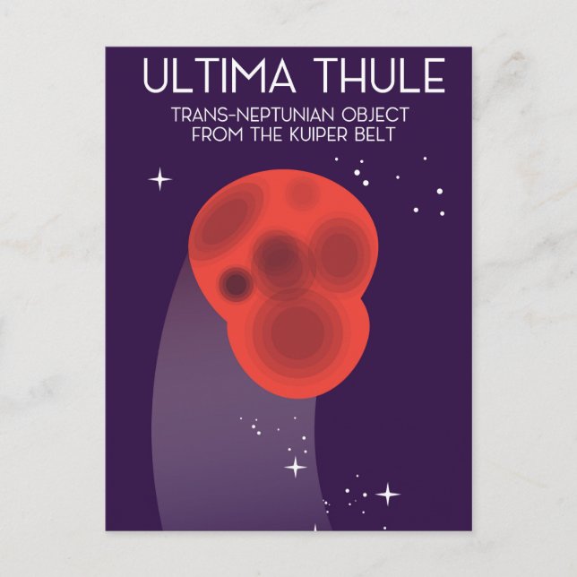 Carte Postale Ultima Thule Keiper Belt art spatial (Devant)