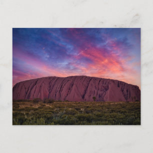 Carte Postale Uluru au coucher du soleil
