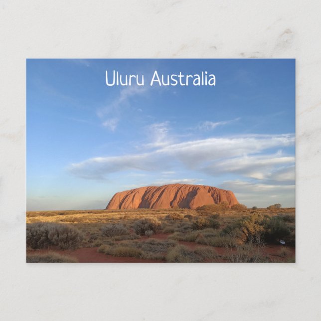 Carte postale Uluru Australie (Devant)