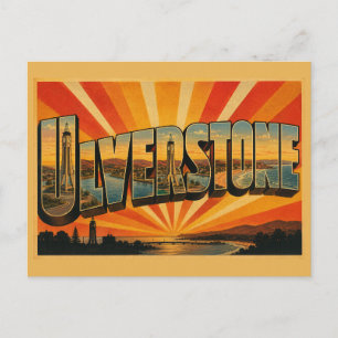 Carte Postale Ulverstone Tasmanie Australie Ville Côtière Art
