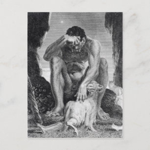 Carte Postale Ulysse S'échapper de Polyphémère les Cyclopes